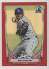 2014 Bowman Chrome Prospect Short Prints Red Refractor 5/5 Yimi Garcia 0b5