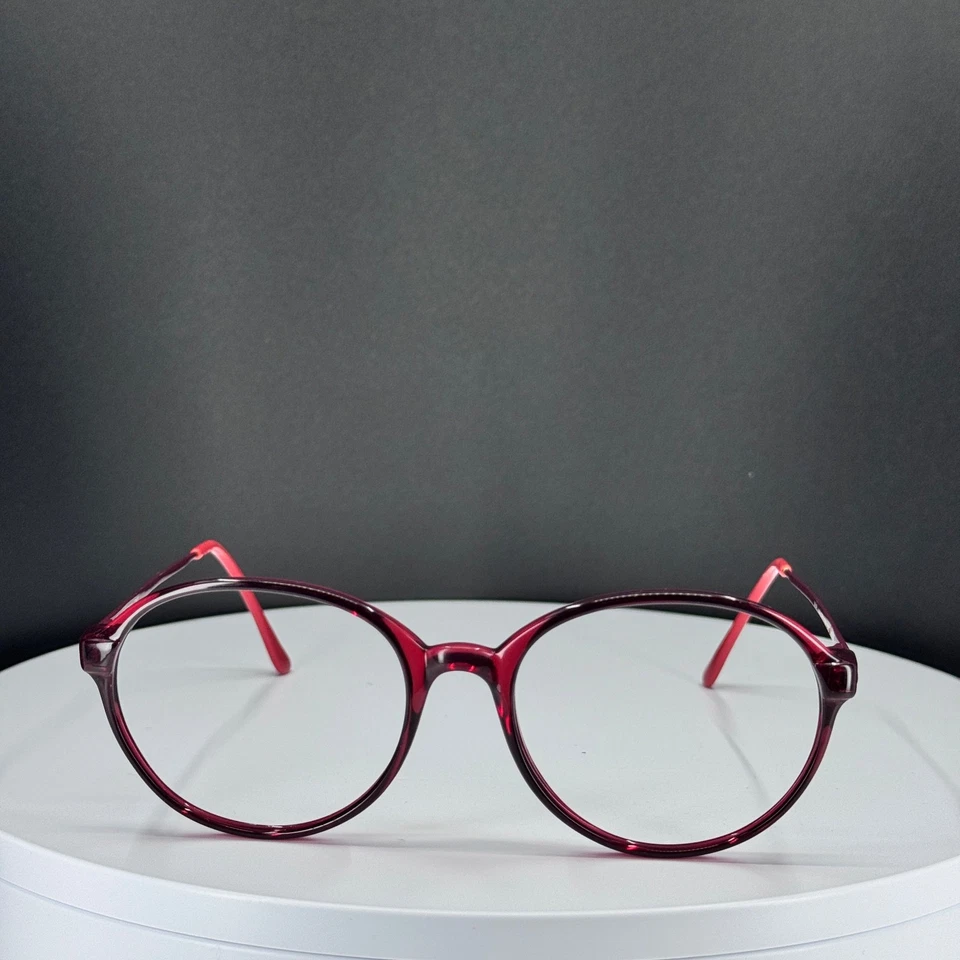 Óculos redondos vermelhos vintage Marchon Marcolin MXP WALDEN 6654/875 SOMENTE ARMAÇÕES - Imagem 2 de 4