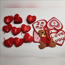 Valentine's Day Decor Banner Hearts Holiday Red New 262