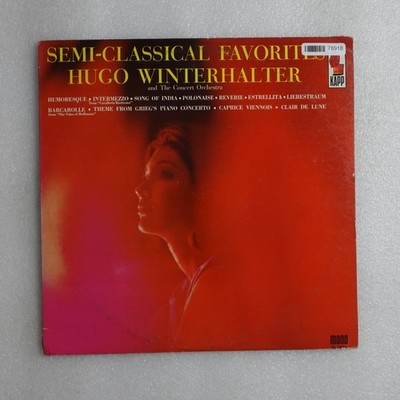 Hugo Winterhalter Semi Classical Favorites LP Vinyl Album Record Classical