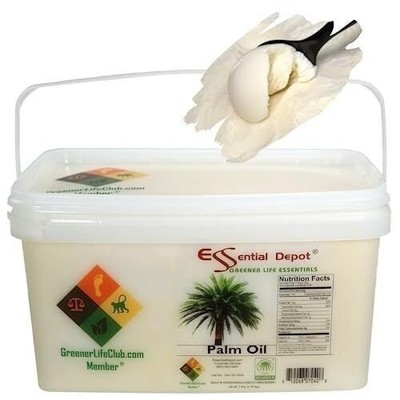 Palm Oil - RSPO Certified - Sustainable - Food Grade - Kosher - 7 lbs in a Pail