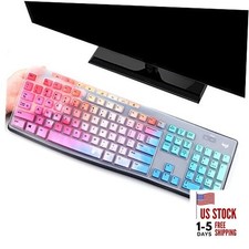 Keyboard Cover Skin Protector for Logitech MK295 MK275 MK270 Wireless Colorful