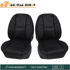 For 2007-2014 Cadillac Escalade Driver Passenger Bottom Top Seat Cover Black