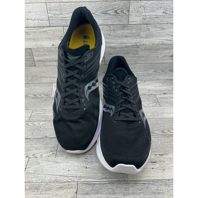 Saucony Kinvara 12 Men Running Shoes Black White Silver S20619-45 Size 12.5