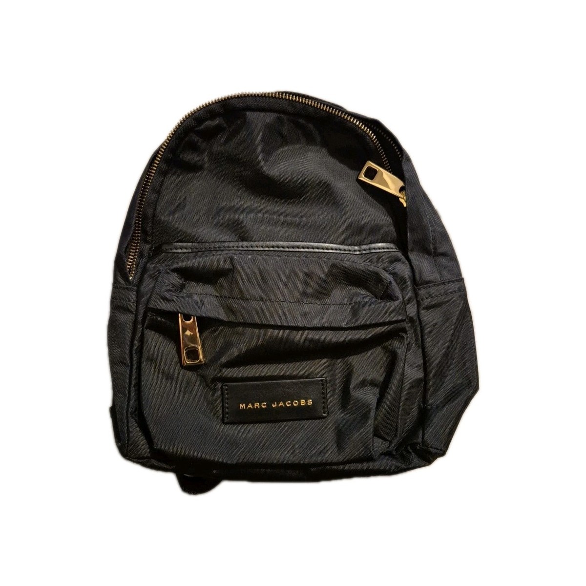 Marc Jacobs Black Nylon Backpack with Gold Hardware | eBay display picture 2