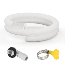 5 Ft Air Conditioner Drain Hose Kit Plastic Tubing for AC Condensate Flexible...