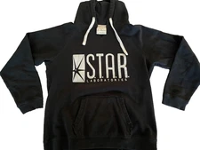 STAR Laboratories Black Hoodie Small DC Comic Labs Unisex J. America Sweatshirt
