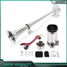 12V 150DB Single Trumpet Air Horn Compressor Kit For Van Train Car Truck Boat