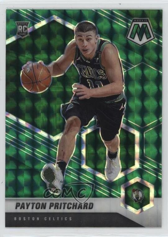 2020-21 Panini Mosaic Rookie Green Mosaic Prizm Payton Pritchard #210 Rookie RC