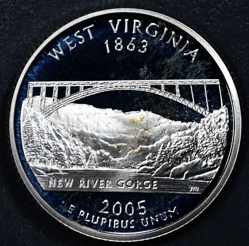 2005-S 50 State Quarters West Virginia Proof — photo from another recent sale