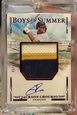 2025 Boys of Summer JACKSON CHOURIO Jumbo Materials Signatures Auto Red /49