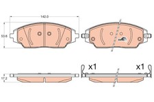 New Brake Pad Set, disc brake for CHEVROLET:COBALT,AVEO Saloon,SONIC Saloon
