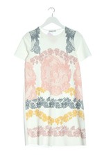 ZARA Abito a maniche corte Donna Abito Taglia IT 40 bianco-rosa stile casual