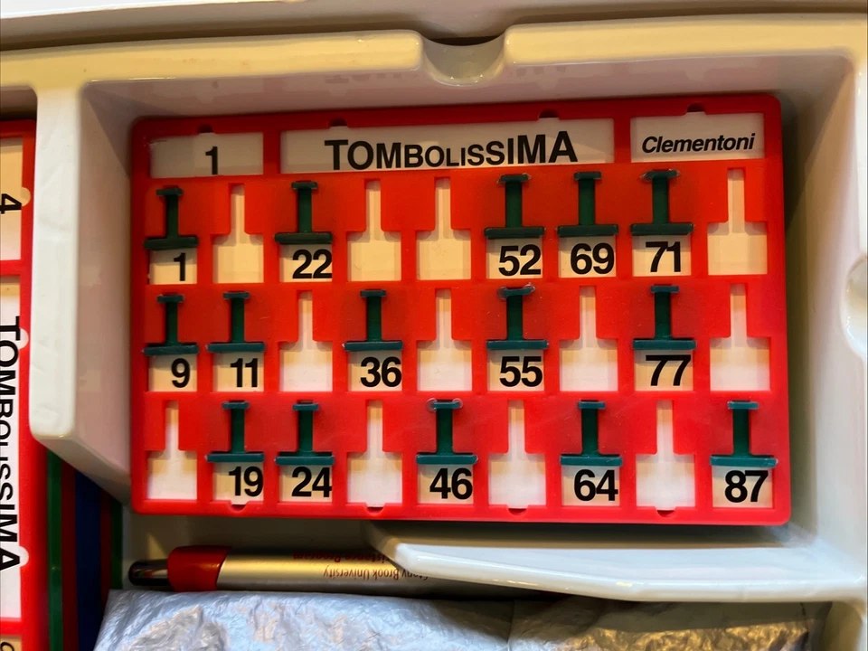 Tombolissima Clementoni 24 cartelle gioco stile bingo difficile da trovare età 6-99 - Immagine 4 di 4