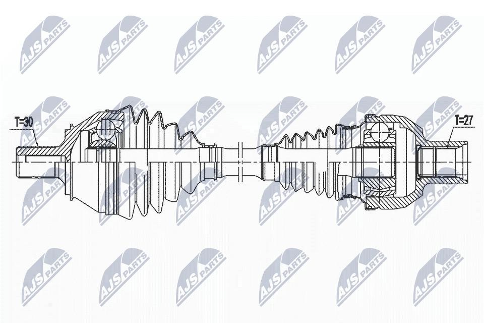 DRIVE SHAFT NPW-ME-158 FOR MERCEDES-BENZ B-CLASS/Sports/Tourer A-CLASS 1.5L 4cyl - Image 4