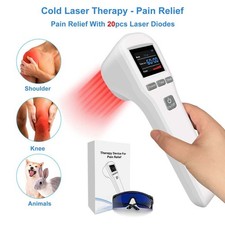 Cold Laser Human/Vet Therapy Pain Relief Device Red Light 808nm 650nm 99 NEW