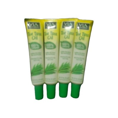 4 PACK: VIA NATURAL TEA TREE OIL MOISTURE HYDRATES SCALP, SKIN & HAIR ADDS SHINE