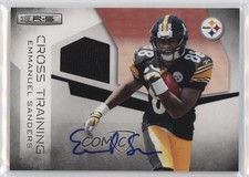 2010 Panini Rookies & Stars Materials Signatures /100 Emmanuel Sanders Auto 3hd