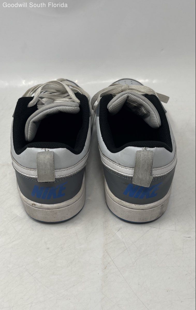Nike Boys Court Borough Low Recraft DV5456-019 Gray White Sneakers Shoes Sz 6.5Y thumbnail 3