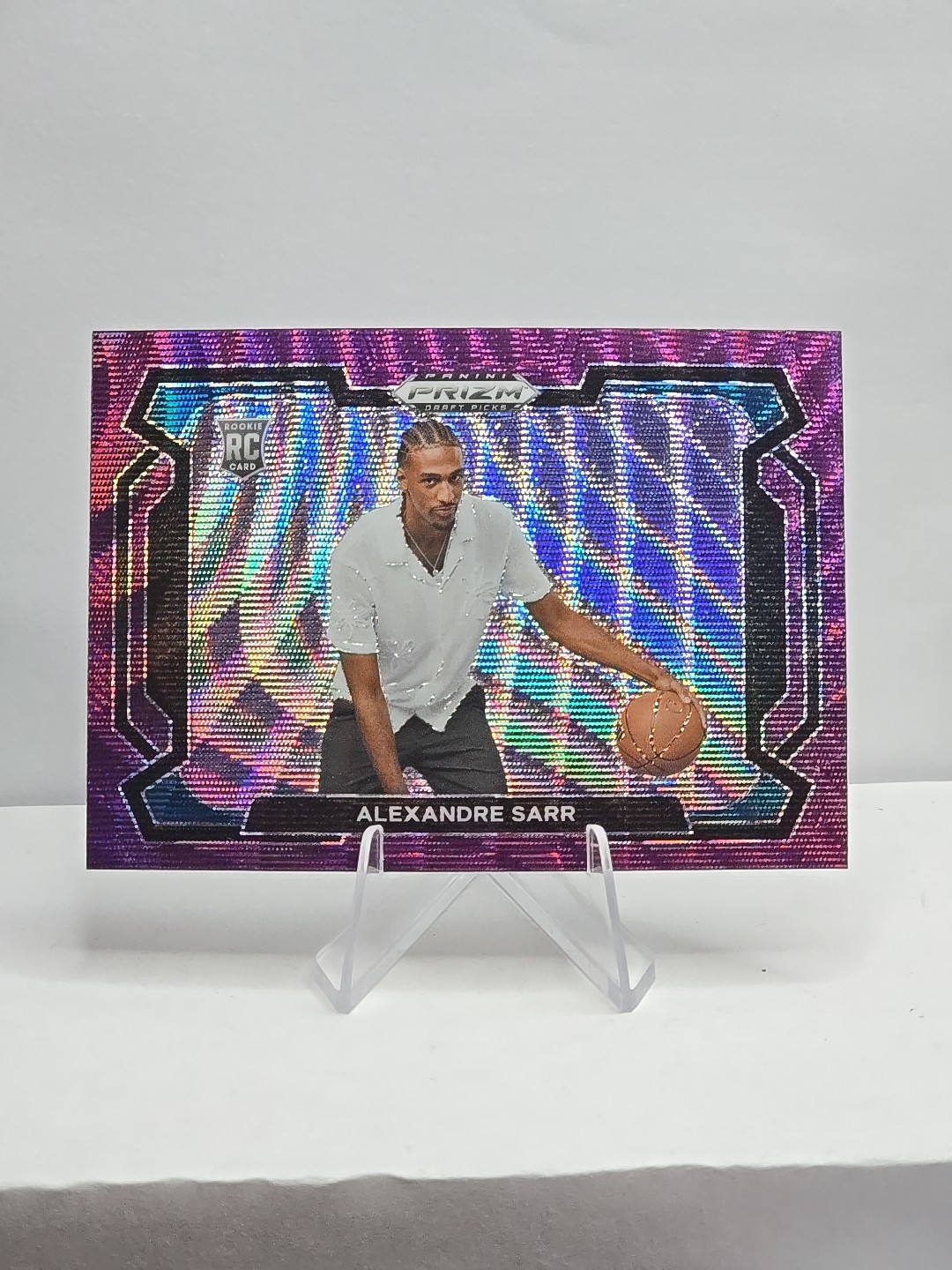 2024 Panini Prizm Draft Picks - Alexandre Sarr #52 Purple Wave Prizm Variations