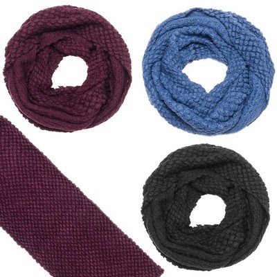 Loopschal Damen Strickschal Rundschal Noppenmuster warm weich Winter Schal