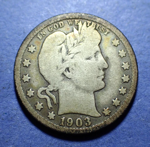 1903-O Barber Quarter — photo from the most recent tracked eBay sale