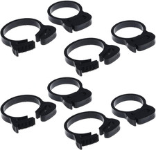 12 Pack Double Gripping Nylon Hose Clamps Snap Grip Nylon Plastic Hose Clamps (3
