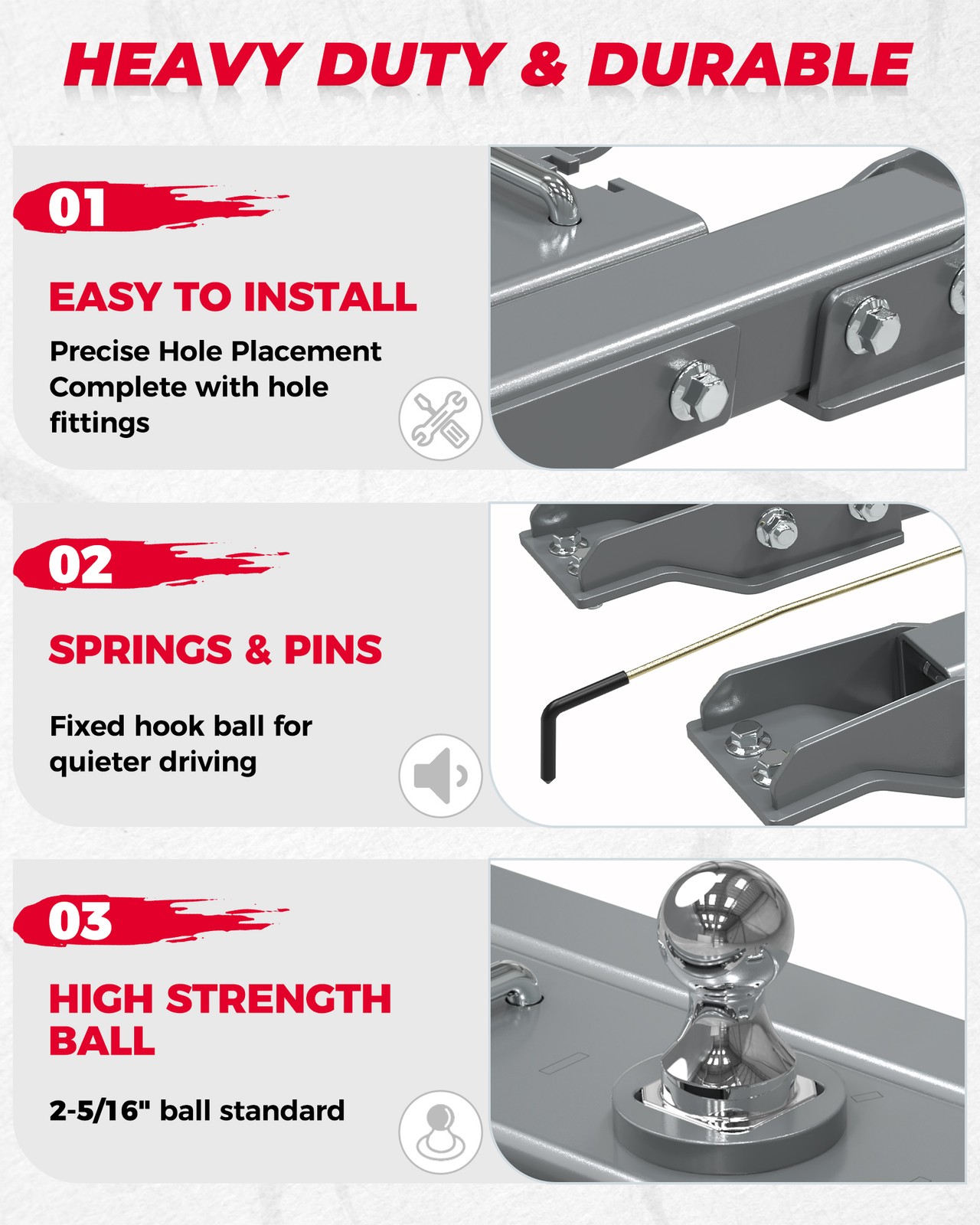 Trailer Hitches Gooseneck Hitch Kit Fits 2020-2025 Chevy/GMC 2500 and 3500 Truck