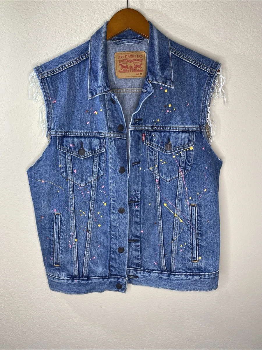 mens levi denim vest products for sale | eBay
