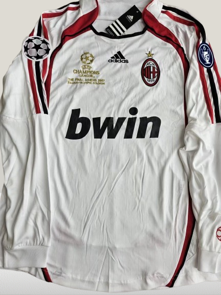 MALDINI #3 AC Milan Jersey 2006/2007 Long Sleeve Retro White Shirt