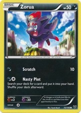 Zorua - 72/146 - Common (Lp) XY Base Set - Darkness Pokémon