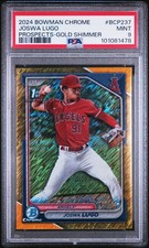 Joswa Lugo 1st Bowman #BCP-237 Gold Shimmer #/50 Angels  PSA 9