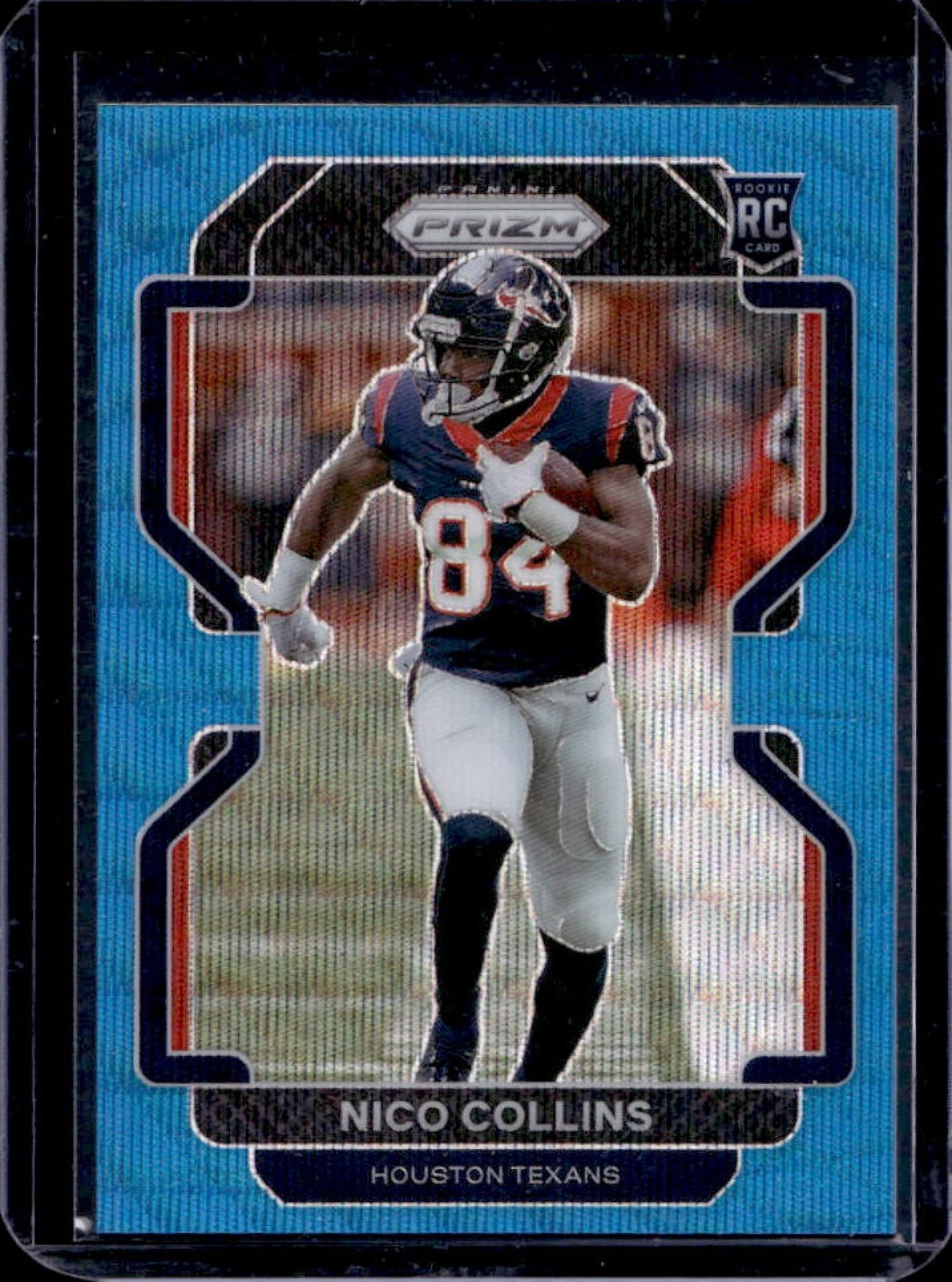 2021 Panini Prizm Nico Collins RC Blue Wave Rookie #/199 Texans
