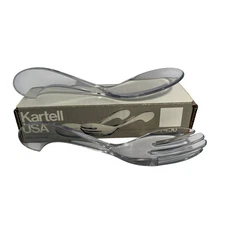 Vintage Kartell USA 7450 Salad Servers Mid Century Modern MCM Italian Made NOS