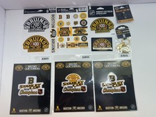 Boston Bruins Lot of 9pcs Centennial Weather Vinyl Stickers Brad Marchand Pin et