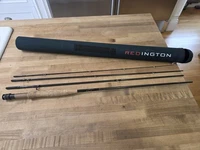 redington tff 9054 9' #5 wih hard case 4 peice 9 foot fishing rod made in USA