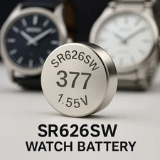 377 SR626SW Watch Battery 1.55V for Casio Seiko Citizen Timex Fossil Watches