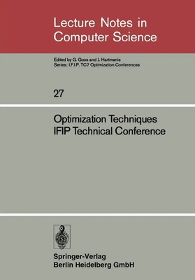 Josef Stoer | Optimization Techniques IFIP Technical Conference | Taschenbuch