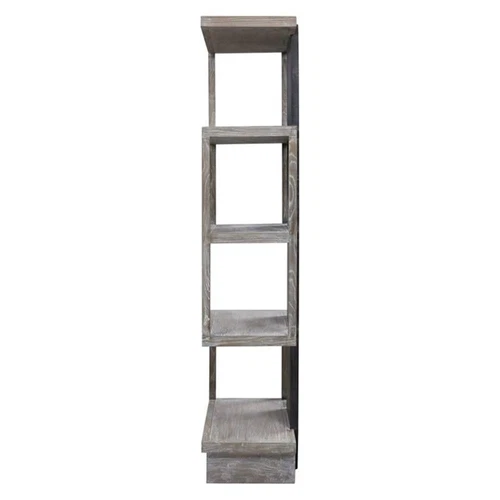 Uttermost Nicasia Modern Elm Wood Etagere in Light Gray Finish - Picture 4 of 9