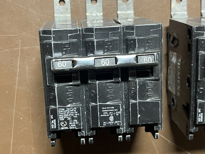 Siemens B360 Circuit Breaker 60A 3P 240V BL 60 Amp 3 Pole 3PH Bolt On