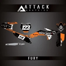 Attack Graphics Custom Fury Complete Bike Graphics Kit