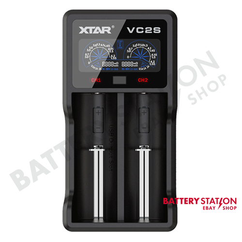 Xtar VC2SL Fast USB Charger for 2 x Li-Ion Batteries *For LED Torch Batteries* - Picture 5 of 6