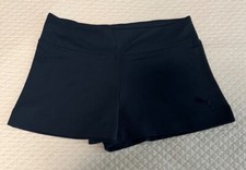 Puma women's mini shorts unlined dark blue with inside pocket, size XS