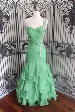 G803 PARTY TIME 6697 LIME SZ 8  149 HOMECOMING FORMAL PROM PAGEANT GOWN DRESS