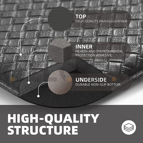 Non-Slip Waterproof Kitchen Door Mat Floor Rug Carpet Anti-Oil Easy Clean Black - Picture 3 of 11