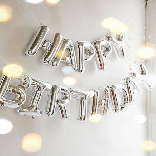 Happy Birthday Foil Reusable Balloon Self Inflating Banner Kids Adult PartyDecor - Picture 9 of 17