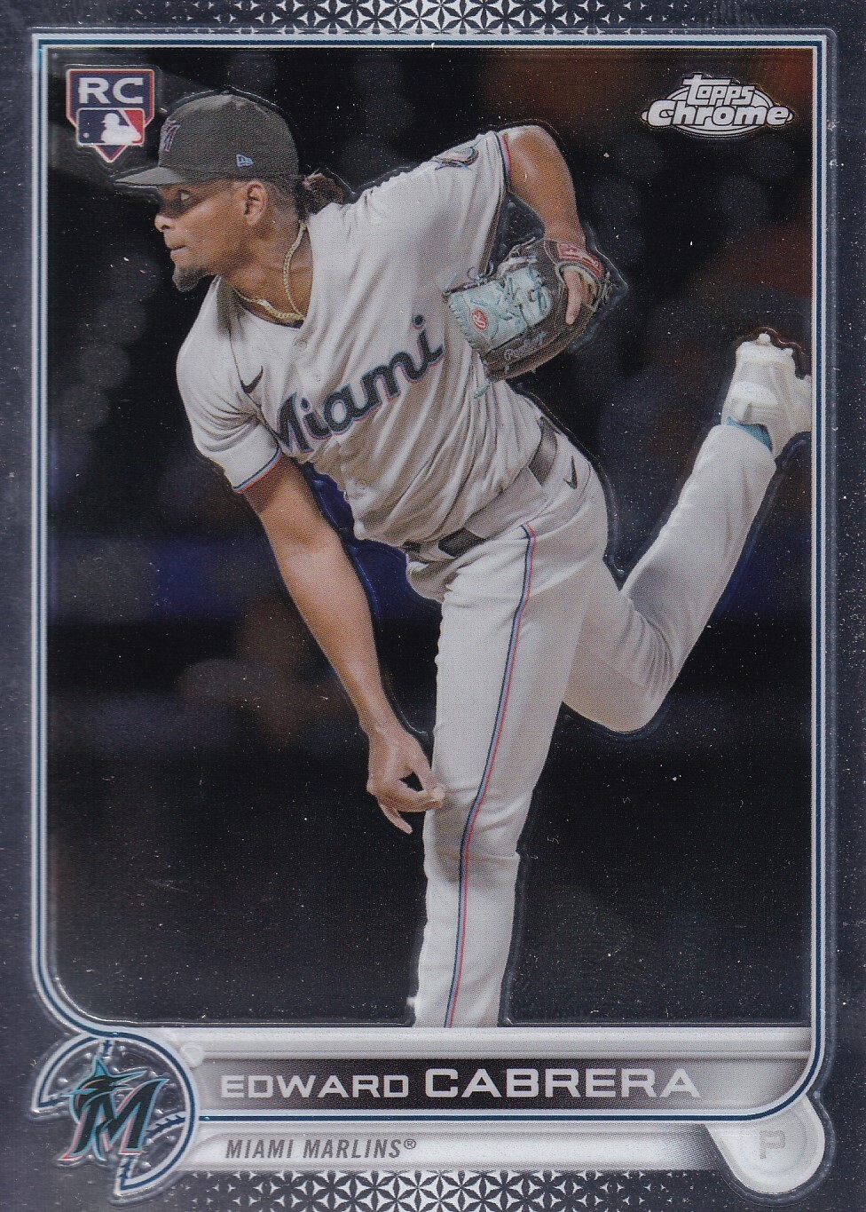 2022 Topps Chrome - Refractor #64 Edward Cabrera (RC) Miami Marlins