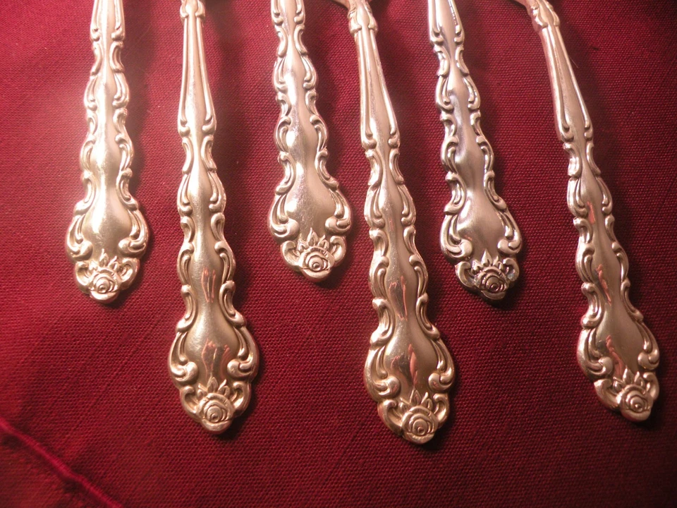 Juego de 6 horquillas de cena Oneida Community 1971 BEETHOVEN plateadas 7 3/8" A Foto 3 de 4