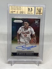 2015 Prizm D'Angelo Russell RC Rookie AUTO BGS 9.5/10 GEM MINT AUTOGRAPHED
