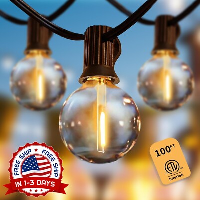 Cadena De Luces Solares 52LED Globos Guirnalda Luz Exterior Jardin Navidad NUEVO